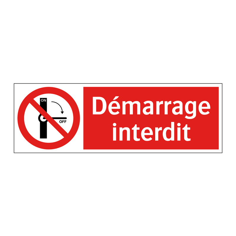 Démarrage interdit