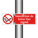Interdiction de fumer Gaz stocké
