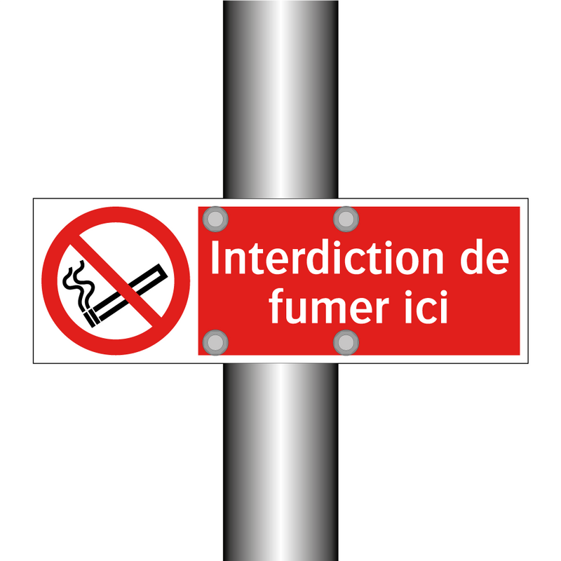 Interdiction de fumer ici
