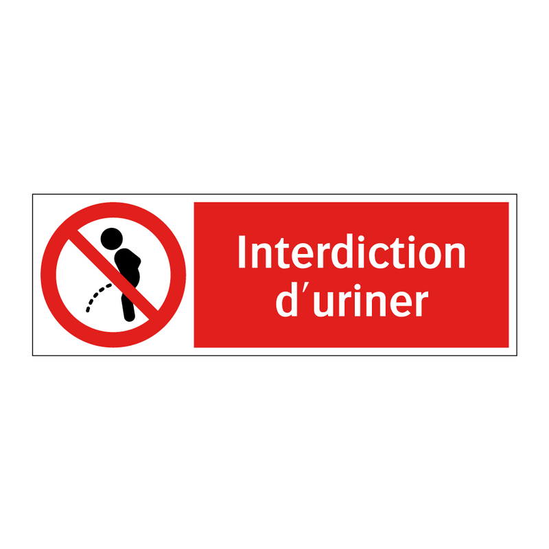 Interdiction d'uriner