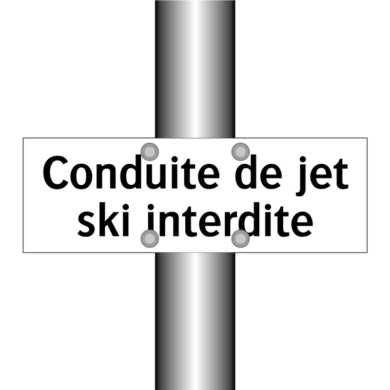 Conduite de jet ski interdite