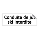 Conduite de jet ski interdite