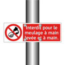 Interdit pour le meulage à main levée et à main.