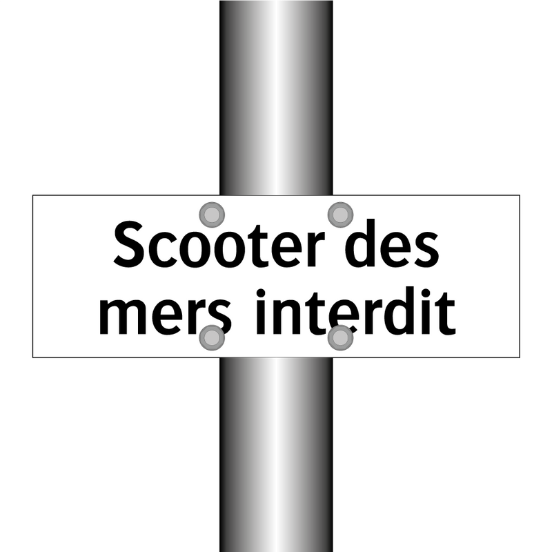 Scooter des mers interdit