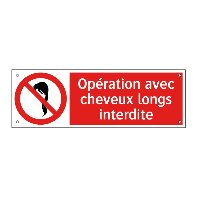 Opération avec cheveux longs interdite