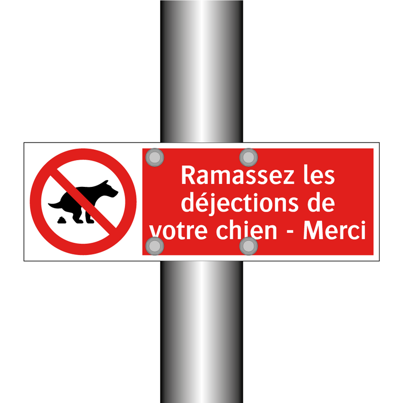 Ramassez les déjections de votre chien - Merci