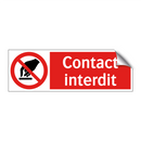 Contact interdit
