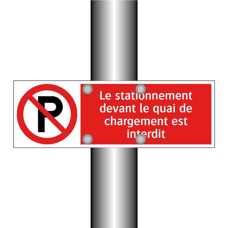 Le stationnement devant le quai de chargement est interdit