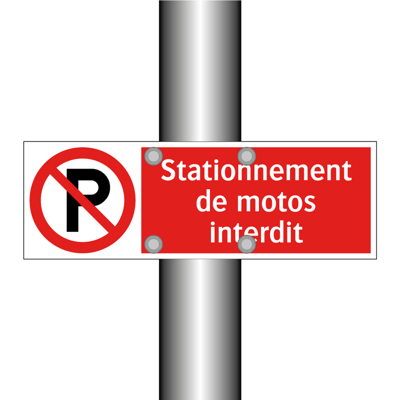 Stationnement de motos interdit
