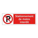 Stationnement de motos interdit