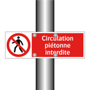 Circulation piétonne interdite