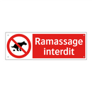 Ramassage interdit