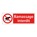 Ramassage interdit