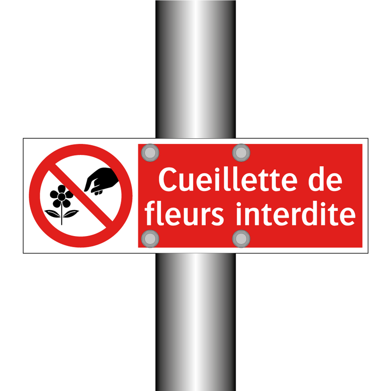 Cueillette de fleurs interdite