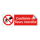 Cueillette de fleurs interdite