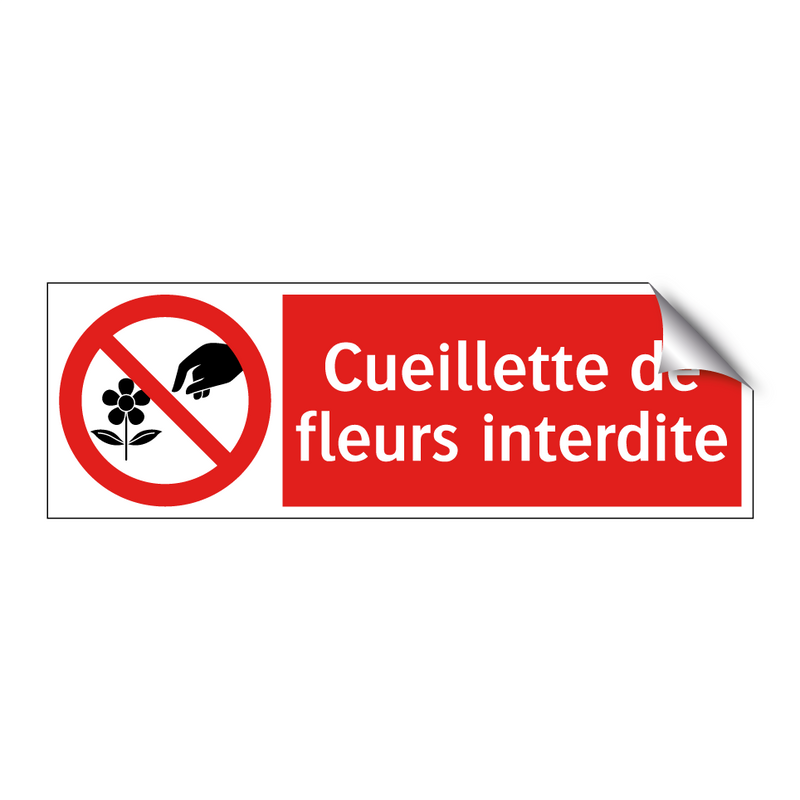 Cueillette de fleurs interdite