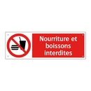 Nourriture et boissons interdites