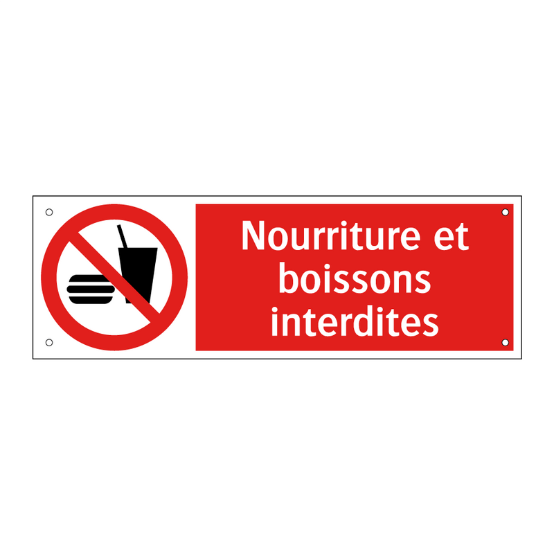 Nourriture et boissons interdites
