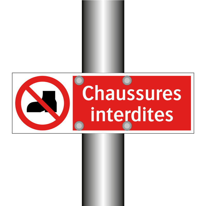 Chaussures interdites