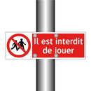Il est interdit de jouer