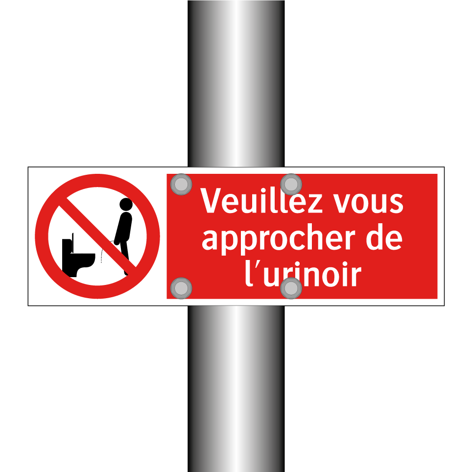 Veuillez vous approcher de l'urinoir