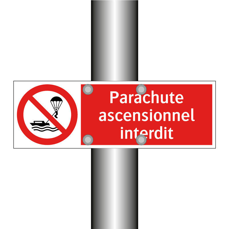 Parachute ascensionnel interdit