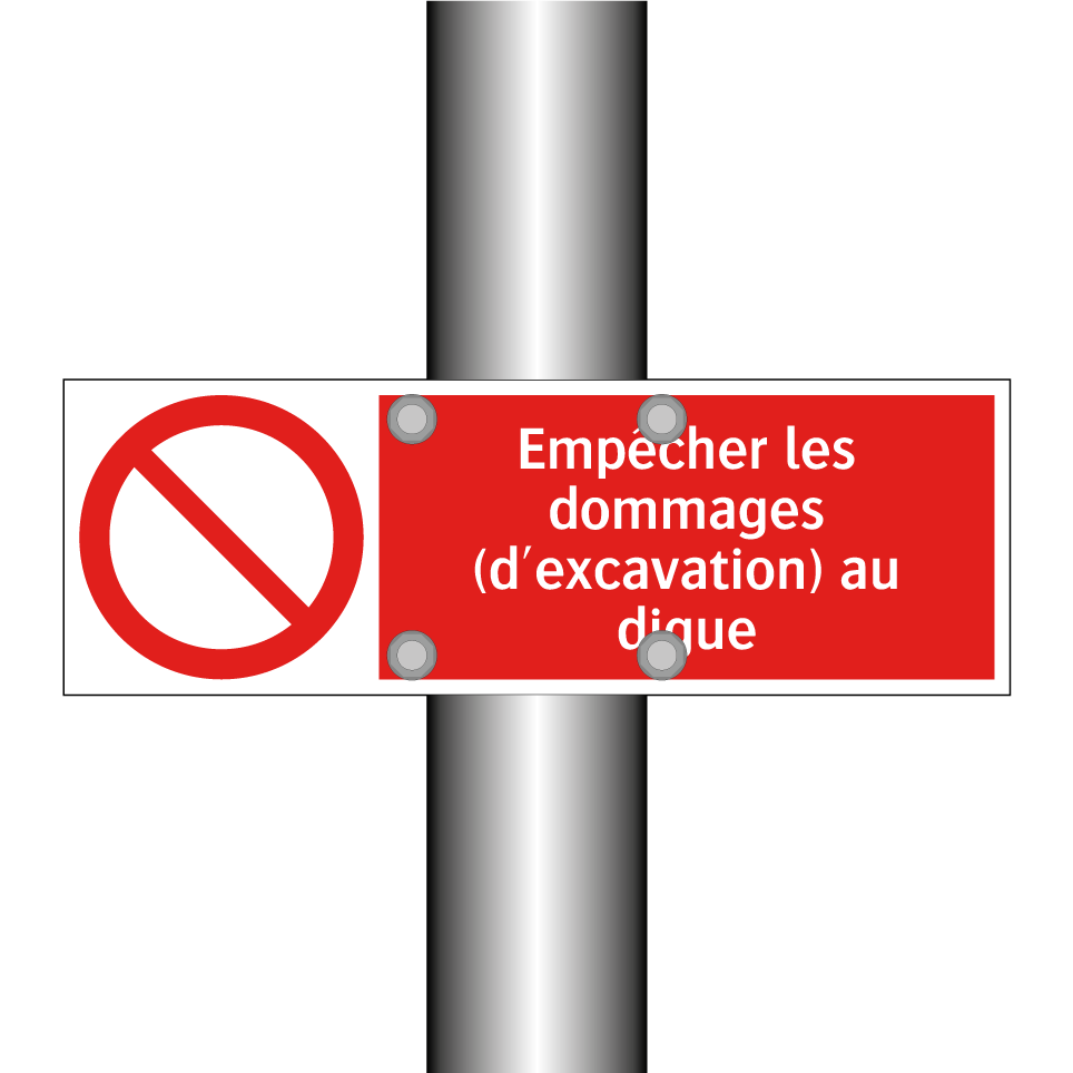 Empêcher les dommages (d'excavation) au digue