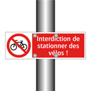 Interdiction de stationner des vélos !