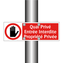 Quai Privé Entrée Interdite Propriété Privée