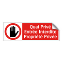 Quai Privé Entrée Interdite Propriété Privée