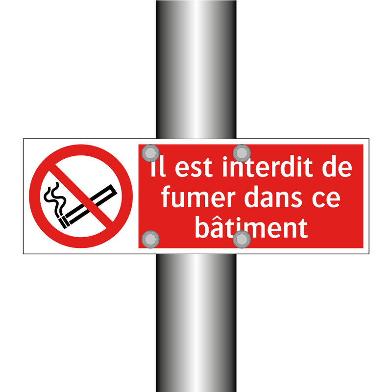 Il est interdit de fumer dans ce bâtiment