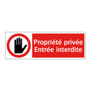 Propriété privée Entrée interdite