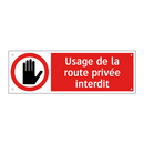 Usage de la route privée interdit