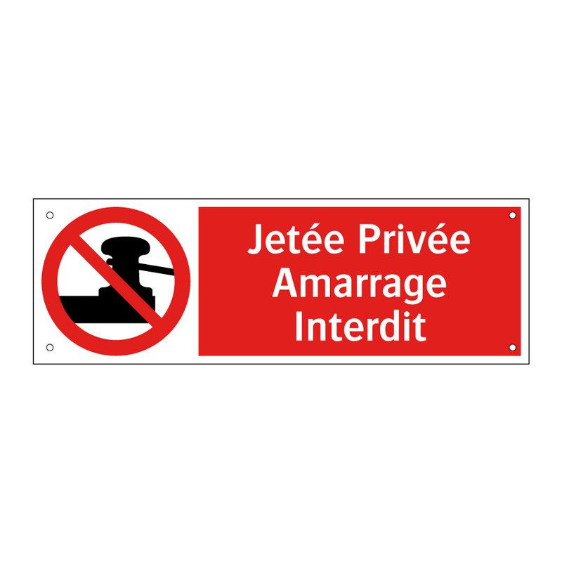 Jetée Privée Amarrage Interdit
