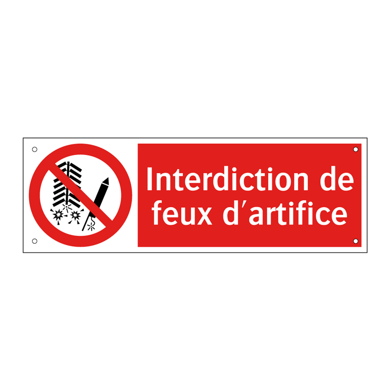 Interdiction de feux d'artifice
