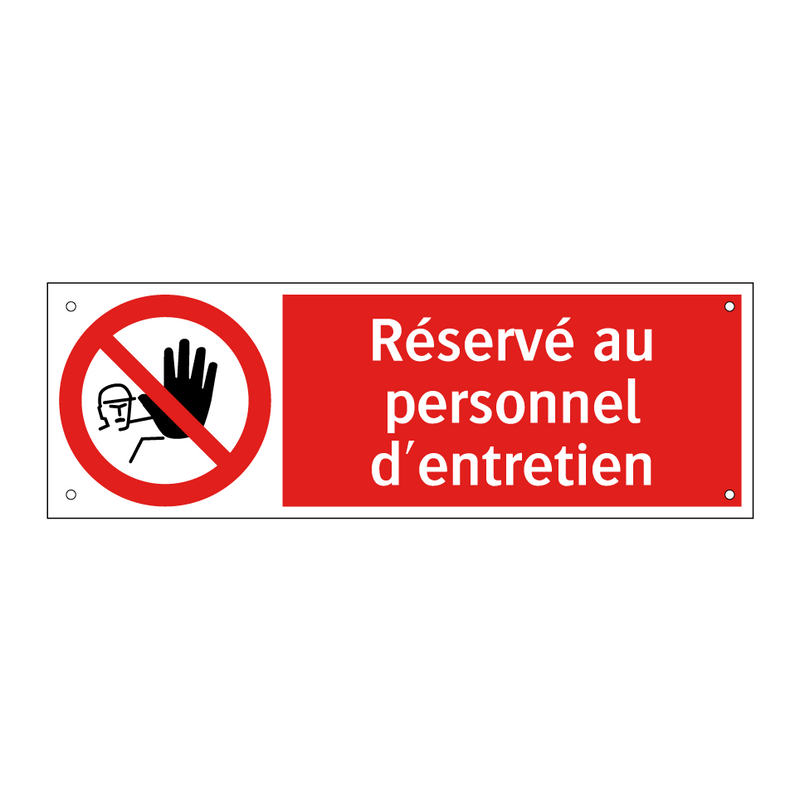 Réservé au personnel d'entretien