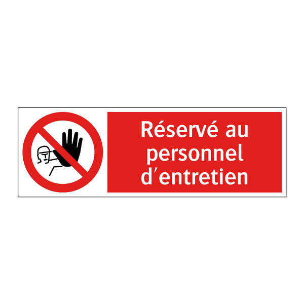 Réservé au personnel d'entretien