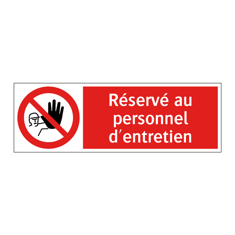 Réservé au personnel d'entretien