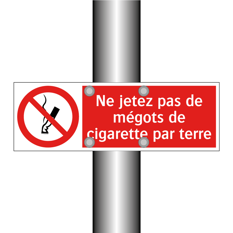 Ne jetez pas de mégots de cigarette par terre