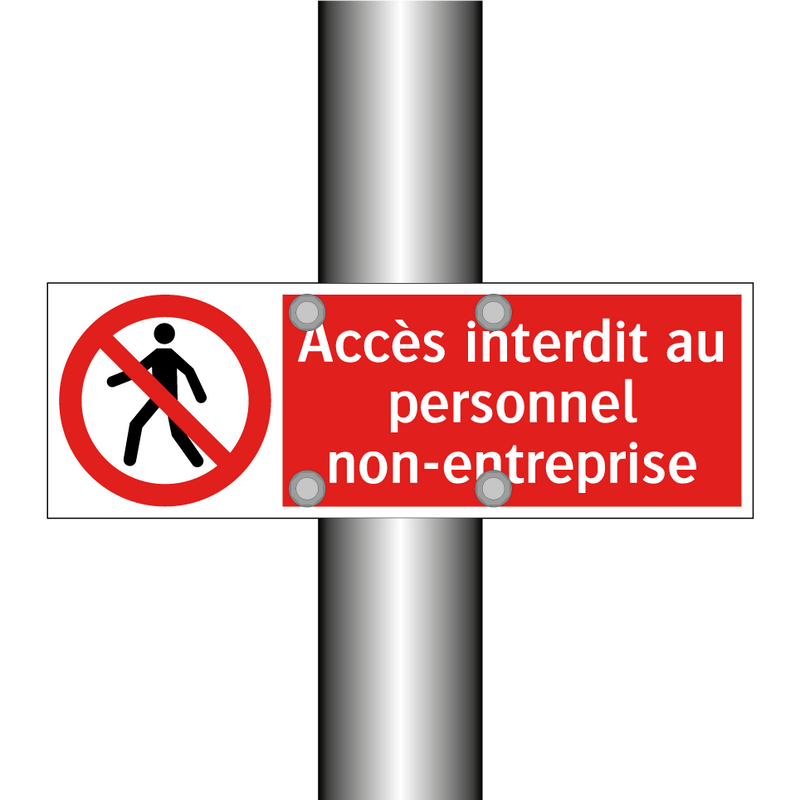 Accès interdit au personnel non-entreprise