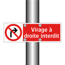 Virage à droite interdit