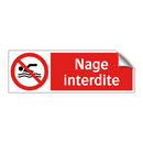 Nage interdite