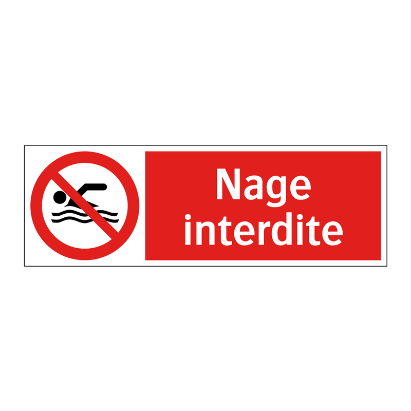 Nage interdite