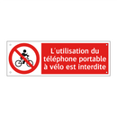 L'utilisation du téléphone portable à vélo est interdite