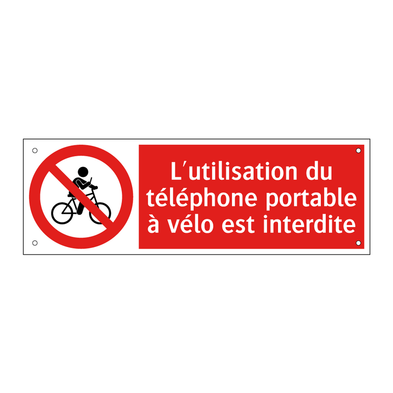 L'utilisation du téléphone portable à vélo est interdite