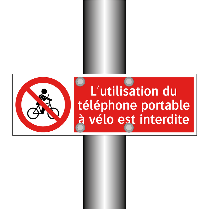 L'utilisation du téléphone portable à vélo est interdite