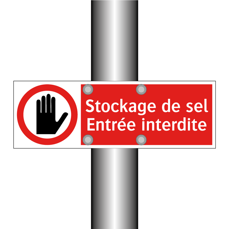Stockage de sel Entrée interdite
