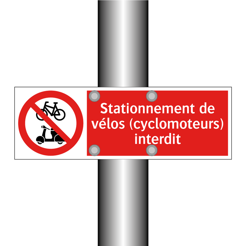 Stationnement de vélos (cyclomoteurs) interdit