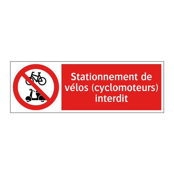 Stationnement de vélos (cyclomoteurs) interdit