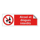 Alcool et drogues interdits